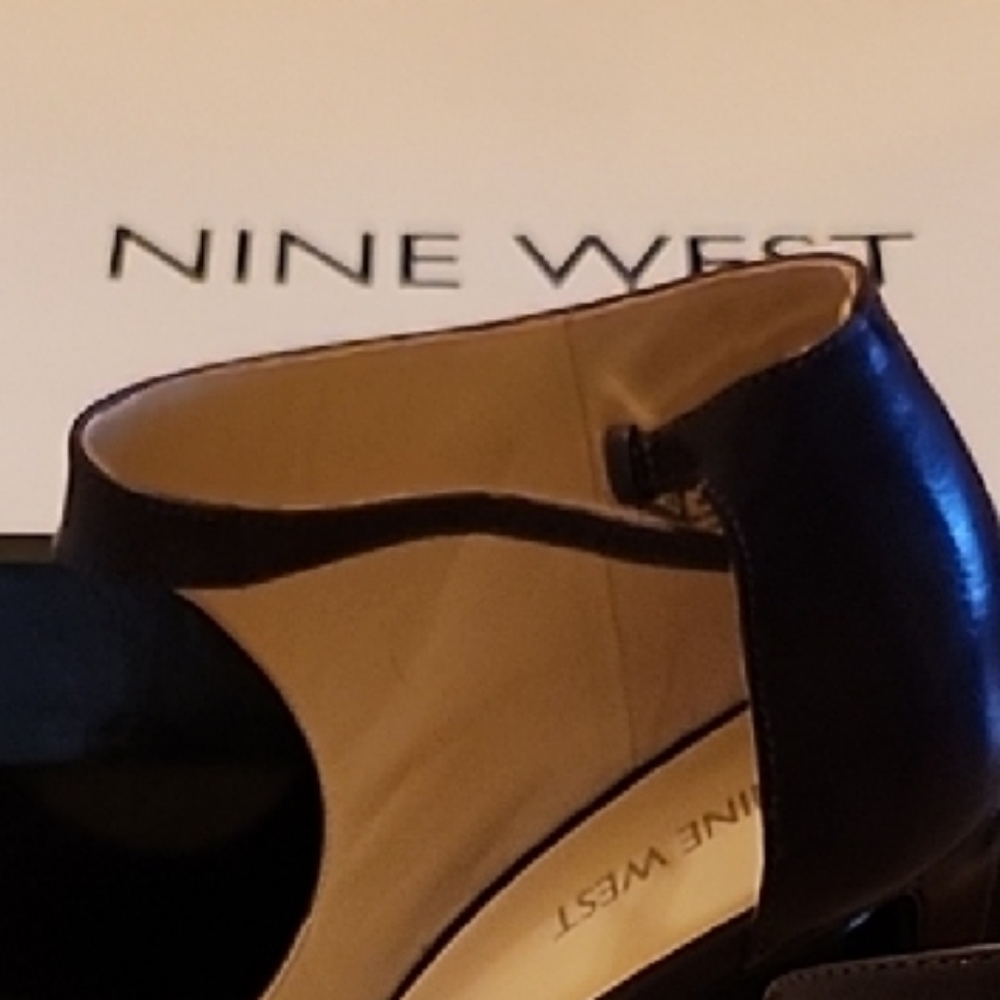 Nine West Teal Leather Women's Heels